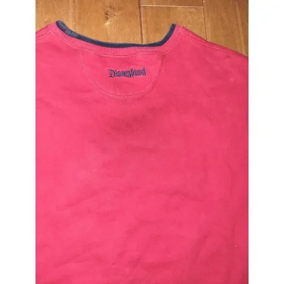 Vintage Disneyland Resorts Red Embroidered Mickey Mouse Crewneck Sweatshirt, XL - Picture 6 of 6